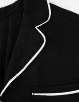 pidžama set od majice i pantalona - Me&scaron;avina viskoze - crno