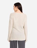 Sweter z dzianiny - dłuższy tył - bez