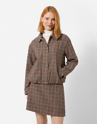 Blouson - Woll-Optik - Beige