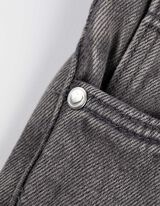 Jeans - Paillettenbesatz - grau