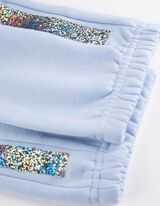 Hlače za jogging - Reverzibilne šljokice - svijetlo plava