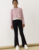 Legging - Zijsplit - Zwart