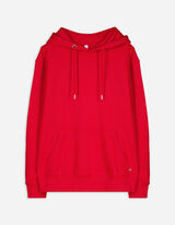 Hoodie - Kangurutasche - rot