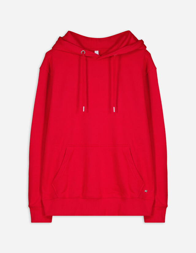 Hoodie - Kangurutasche - rot