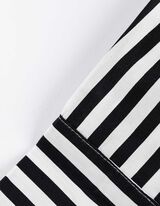 Hemdbluse - Streifen - schwarz