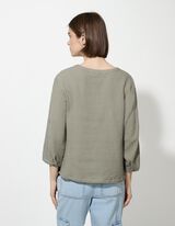 Bluse - einfarbig - hellgrün