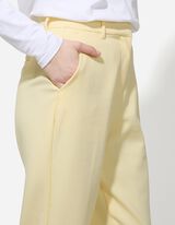 Pantaloni - Monocrom - Galben deschis