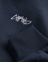 Hoodie - Oversized fit - Donkerblauw
