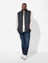 Steppweste - Stehkragen - dunkelblau