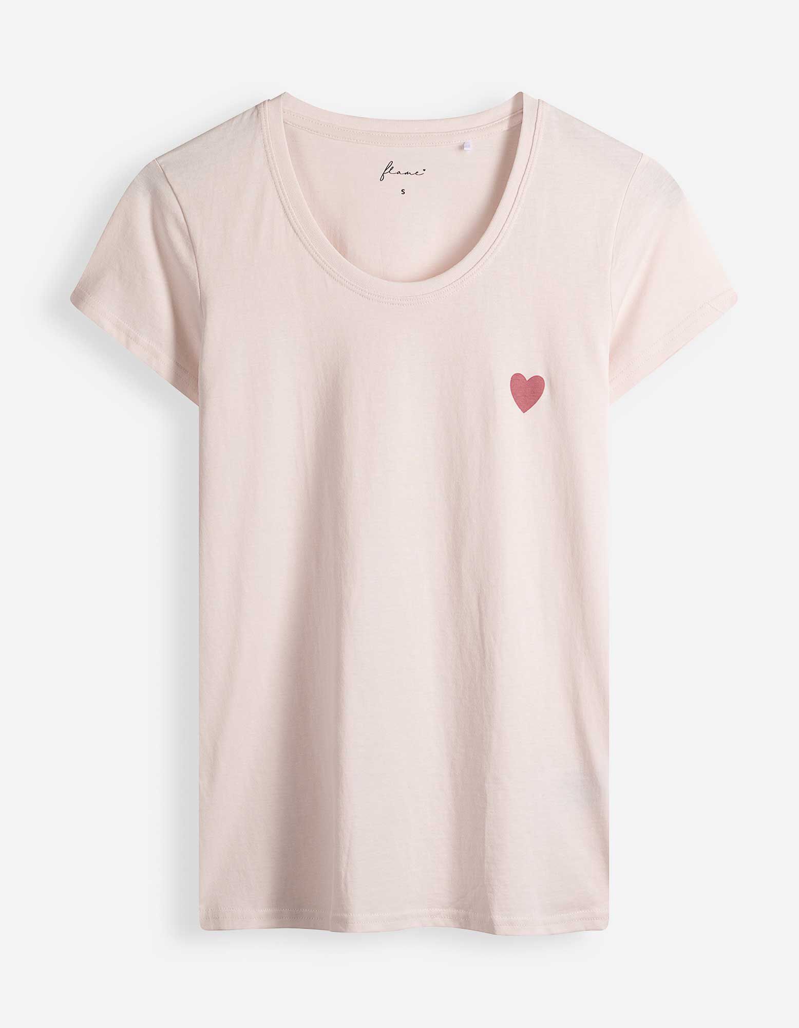 Pyjama Set aus Shirt und Shorts - Allover-Muster - Rosa