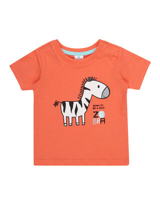 Newborn T-Shirt mit Zebra-Print