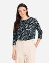 Majica dugih rukava - Lavovski uzorak - zelena