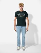 Tričko - Potisk - tyrkysova