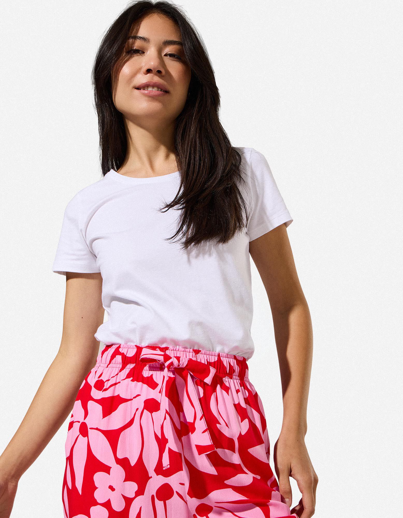 Pantalon palazzo - Viscose - Rouge