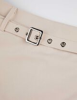 Skort - mieszanka wiskozowa - bialy