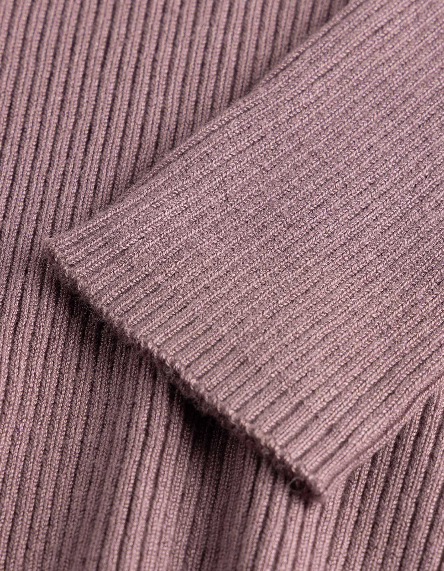 Pullover - Rippenstruktur - Lila