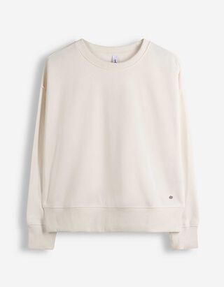 Mikina - Nadměrn&yacute; střih Oversized Fit - b&iacute;l&aacute;