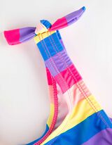 Bikiinitopist ja -p&uuml;kstest koosnev komplekt - triibud - erkroosa