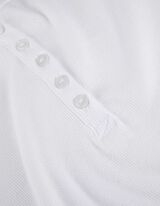 Hosszú ujjú felső - Gombolópántos - feher