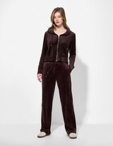 Sportinis &scaron;varkelis - Aksomas - tamsiai rudas