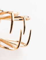 Hřeben na vlasy - Metalick&eacute; detaily - zlata