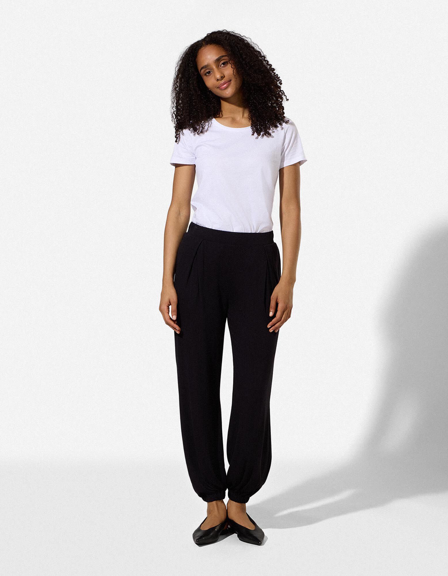 T-Shirt - Stretchanteil - Wei&szlig;