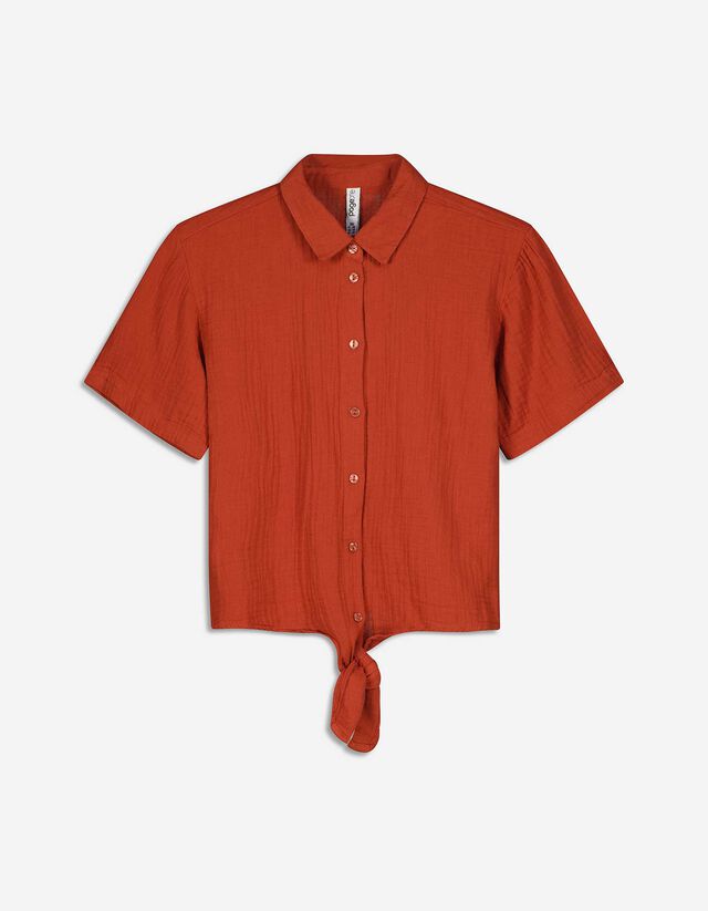 Bluza - muslin - tamno crvena