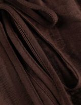 Blusa - Scollo a V - marrone chiaro