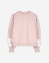 Sweatshirt - Florales Muster - lila