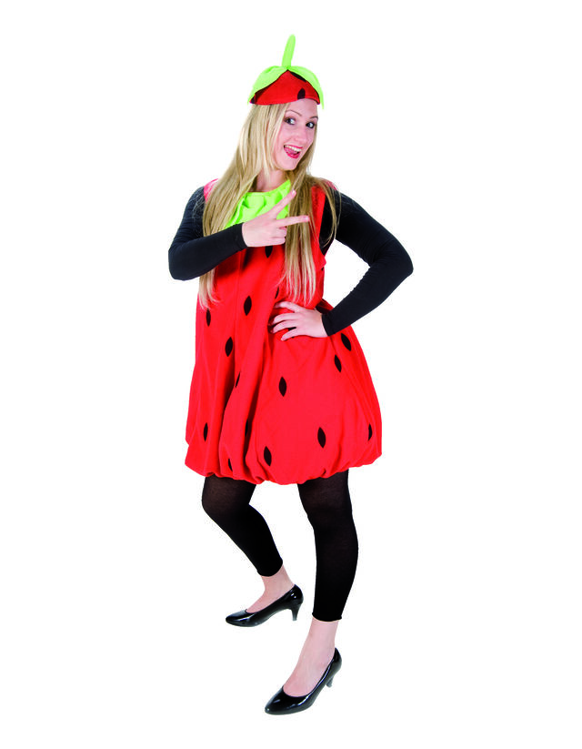 Damen Erdbeer Kostüm