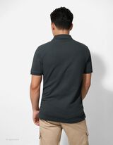 Tricou polo - Închidere cu nasturi - Verde inchis