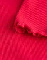 Majica kratkih rukava - rebrasti materijal - crvena