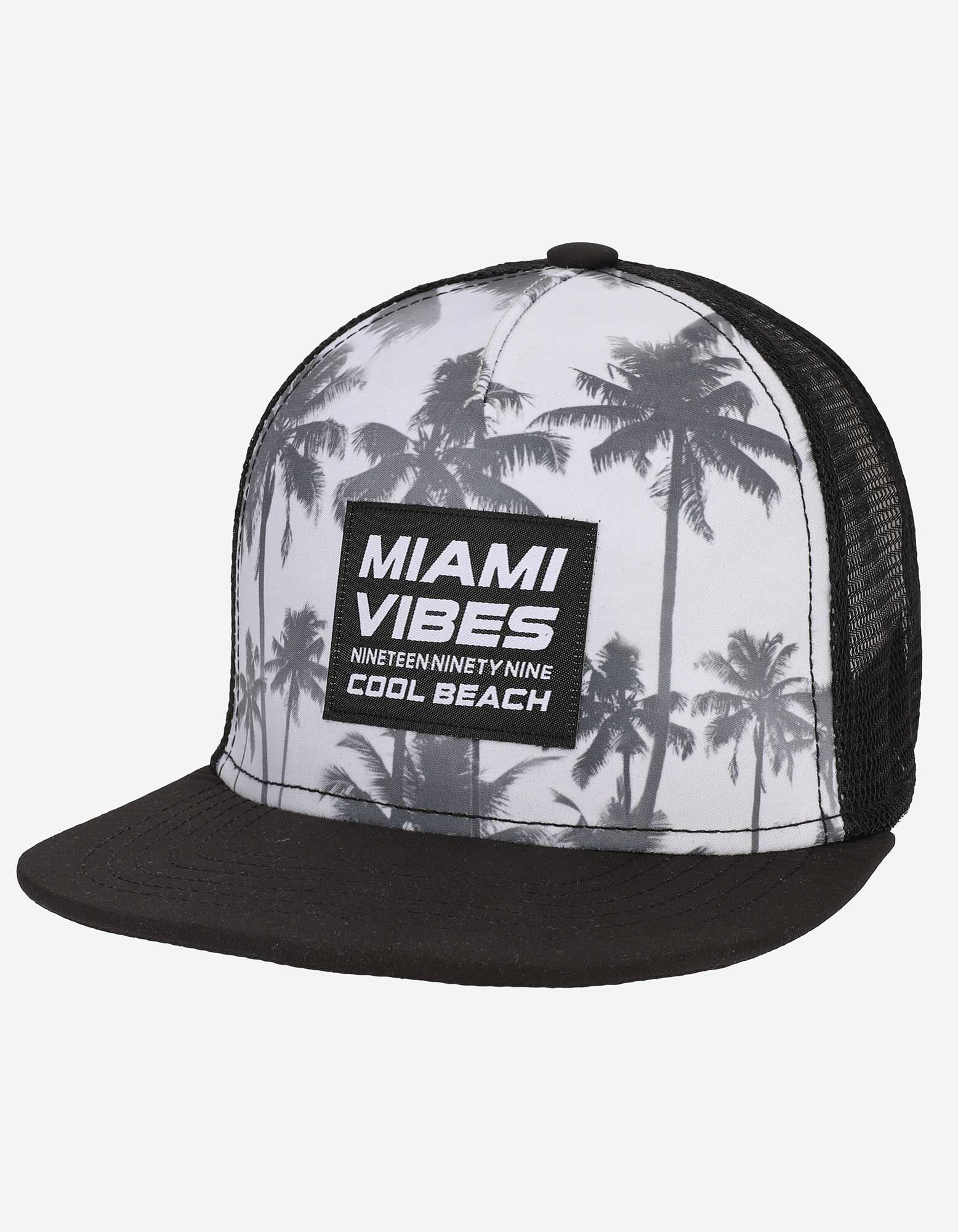 Baseballpet - Print - zwart