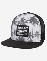 Baseballpet - Print - zwart