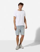 T-Shirt - einfarbig - Wei&szlig;