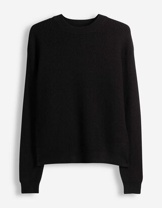 Pullover - Viskose-Mix - Schwarz