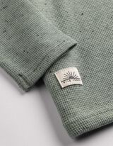 Longsleeve - Wafelstructuur - groen