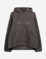 Hoodie - Tekst - lichtbruin