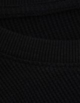 Langarmshirt - Baumwolle - schwarz