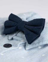 Overhemd - Stippenmotief - lichtblauw