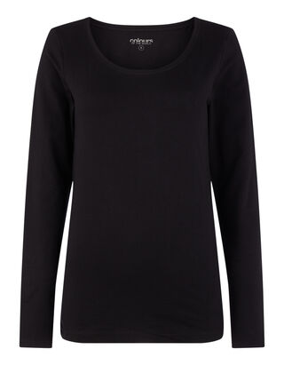 Damen Longsleeve mit Rundhalsausschnitt