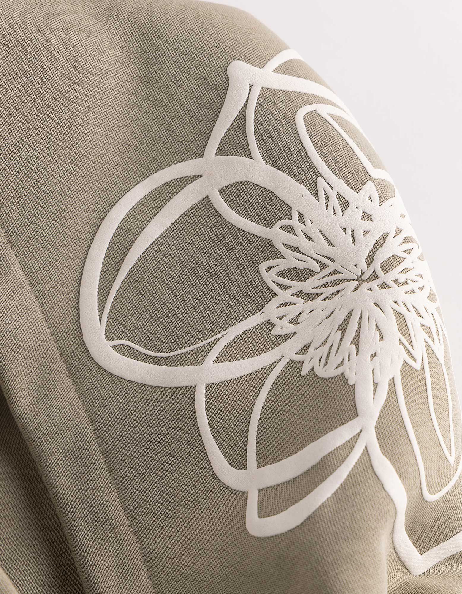 Hoodie - Print - Hellgr&uuml;n