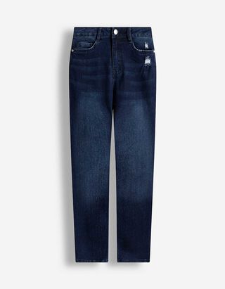 Jeans - High Waist - dunkelblau