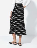 Skládaná sukně - Záhyby - cerná