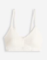 Bustier - Pointelle - wei&szlig;