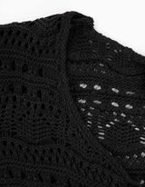 Maglione - Maglia traforata - nero