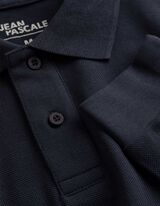 Langarmshirt - Polokragen - Dunkelblau