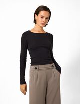 Cropped Shirt - Cropped - Schwarz