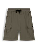 Cargoshorts - Piqu&eacute; - dunkelgr&uuml;n