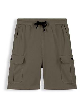 Cargoshorts - Piqu&eacute; - dunkelgr&uuml;n